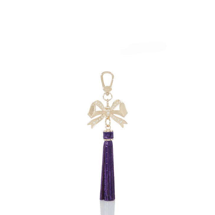 Brahmin Bowtie Charm Tassel, Royal Purple