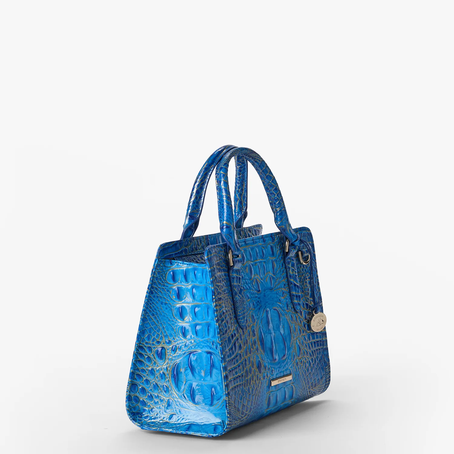 Brahmin Melbourne Collection Cami Satchel, Electric Indigo Ombre