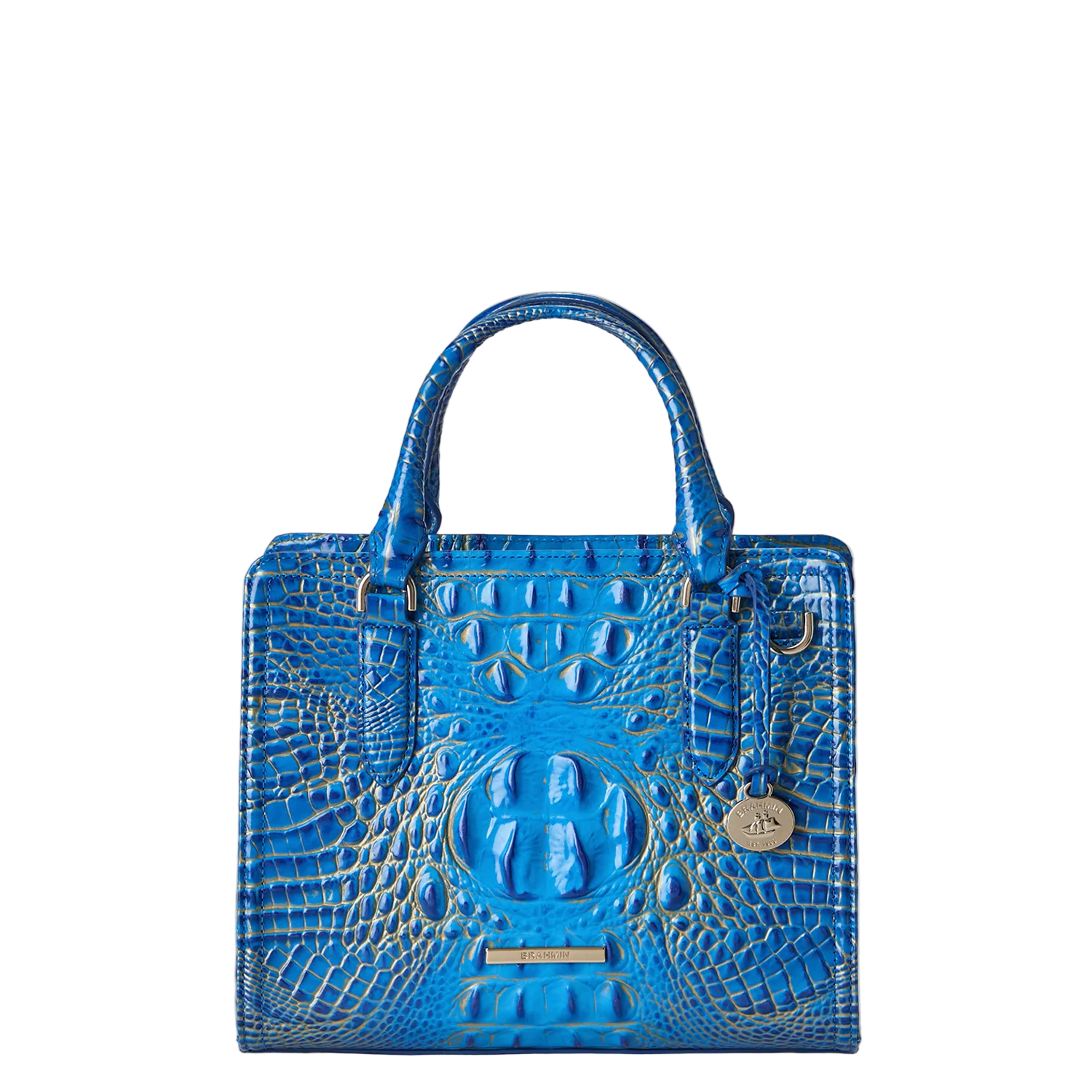 Brahmin Melbourne Collection Cami Satchel, Electric Indigo Ombre