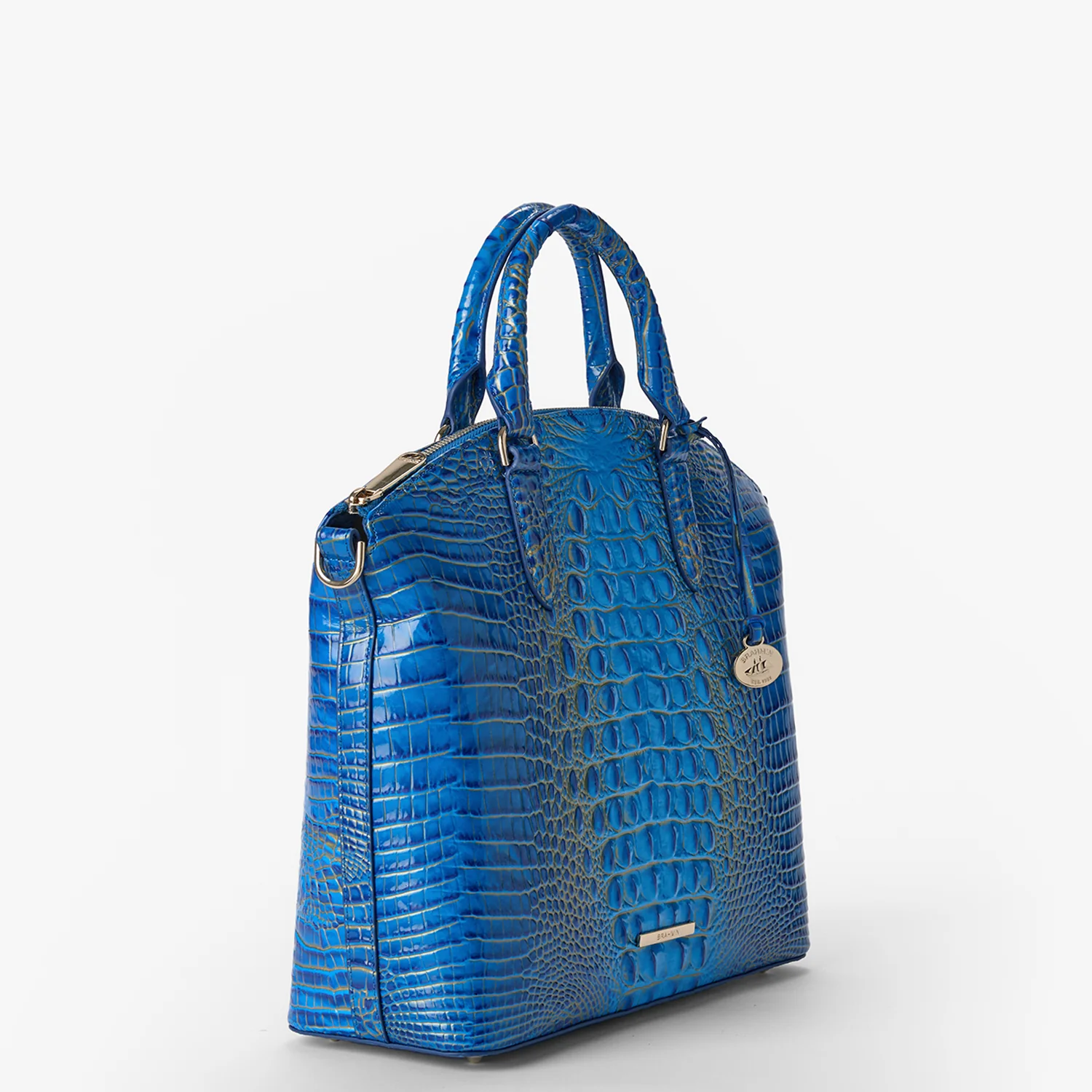 Brahmin Melbourne Collection Duxbury Satchel, Electric Indigo Ombre