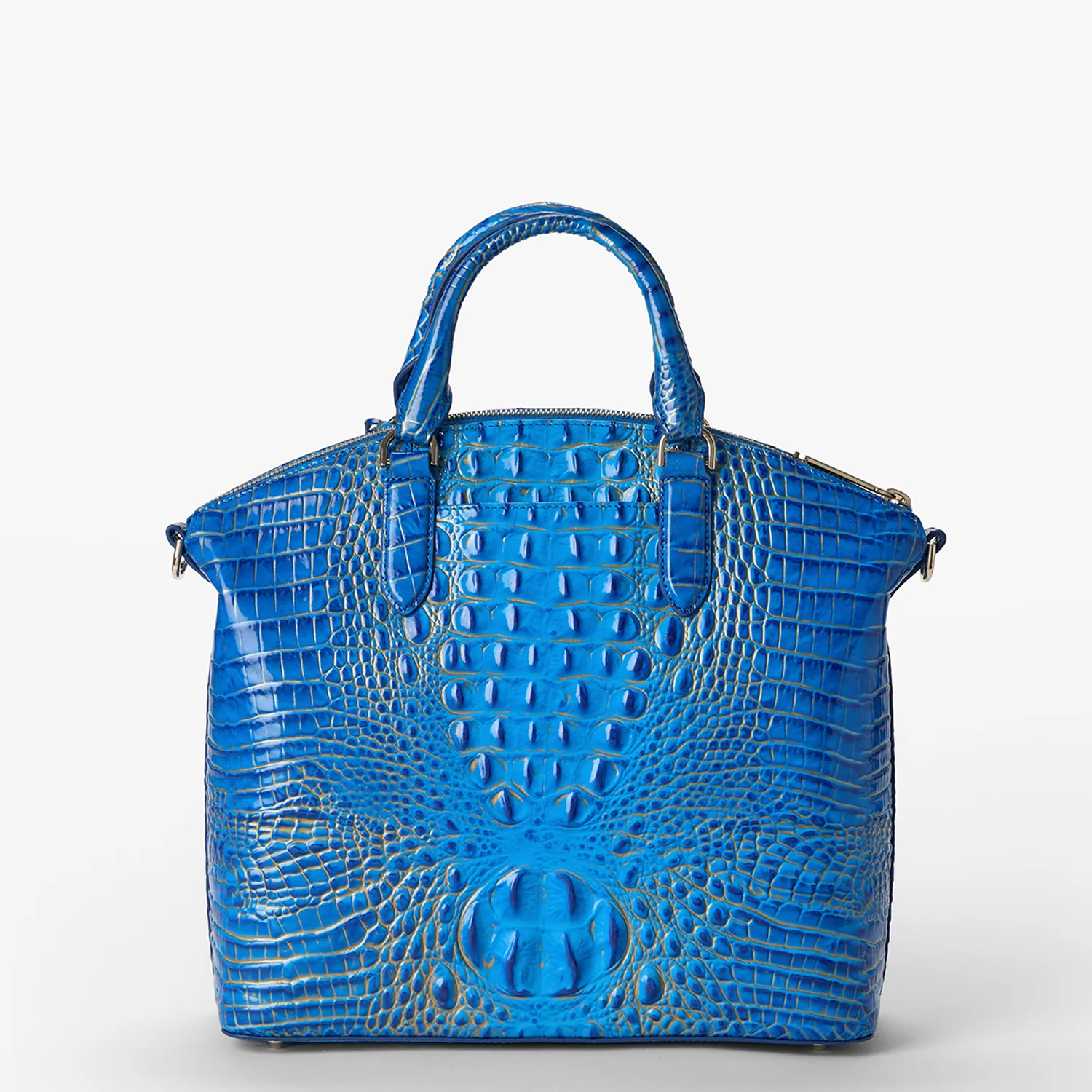 Brahmin Melbourne Collection Duxbury Satchel, Electric Indigo Ombre