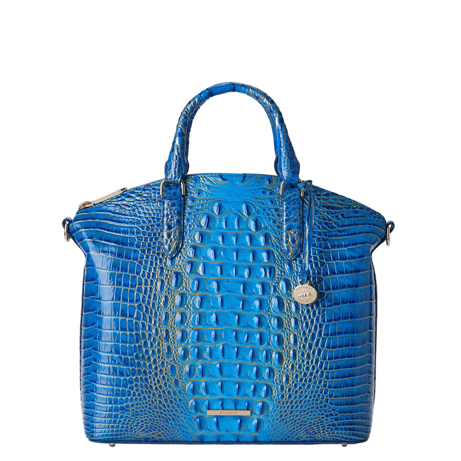 Brahmin Melbourne Collection Duxbury Satchel, Electric Indigo Ombre
