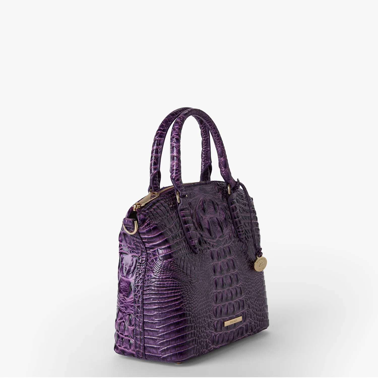 Brahmin Melbourne Collection Duxbury Satchel, Heroic Purple