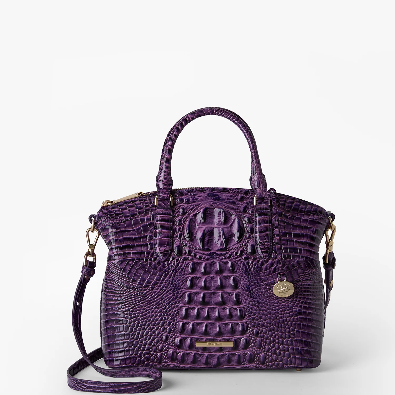 Brahmin Melbourne Collection Duxbury Satchel, Heroic Purple