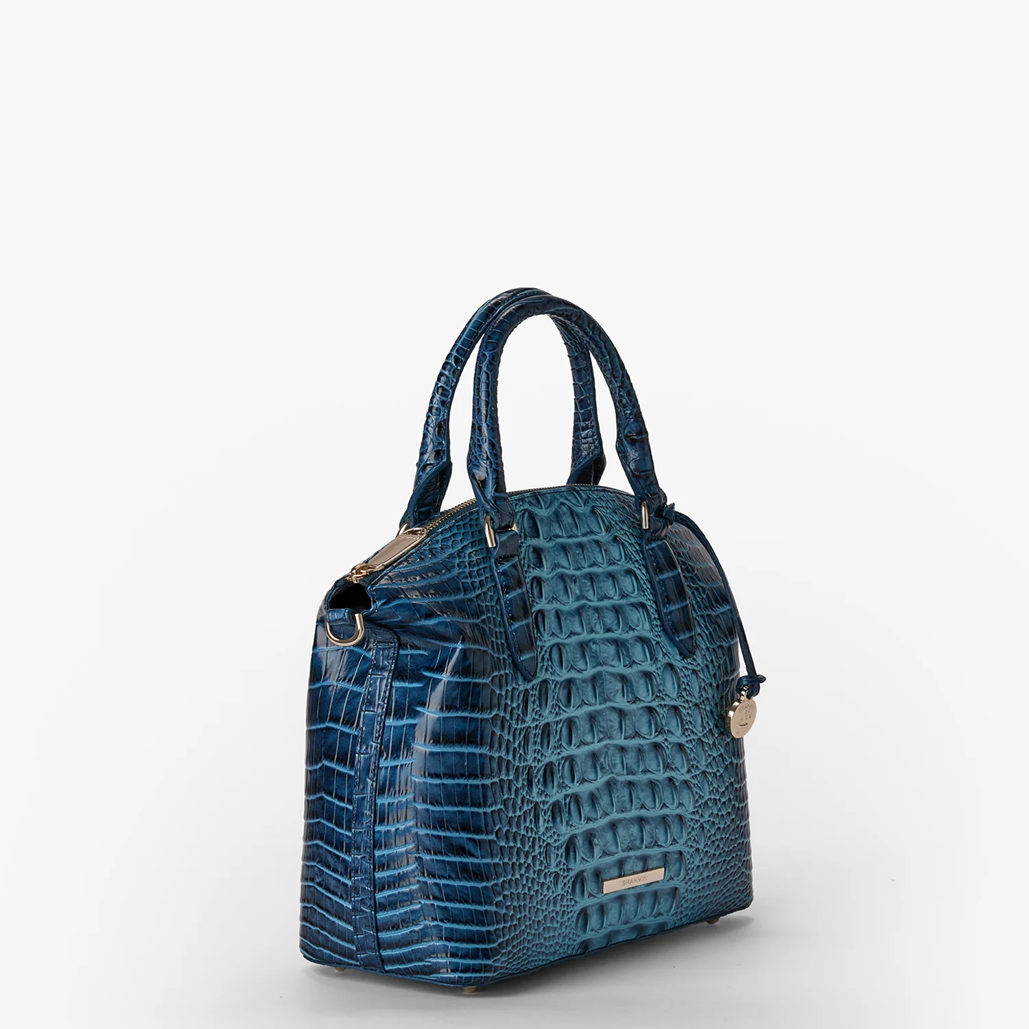 Brahmin Melbourne Collection Duxbury Satchel, Retro Blue