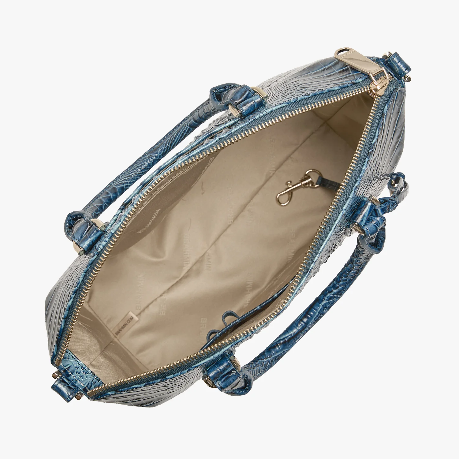 Brahmin Melbourne Collection Duxbury Satchel, Retro Blue