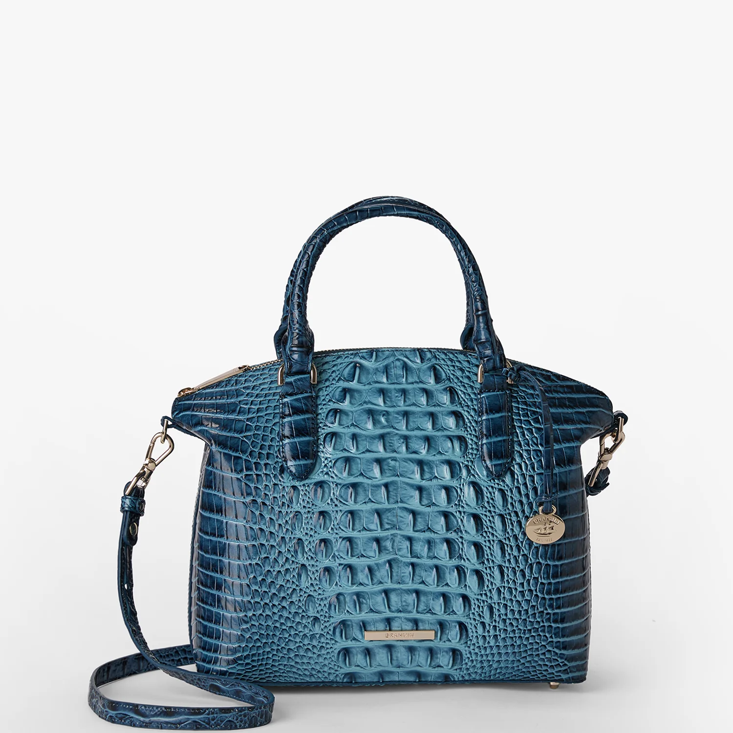 Brahmin Melbourne Collection Duxbury Satchel, Retro Blue
