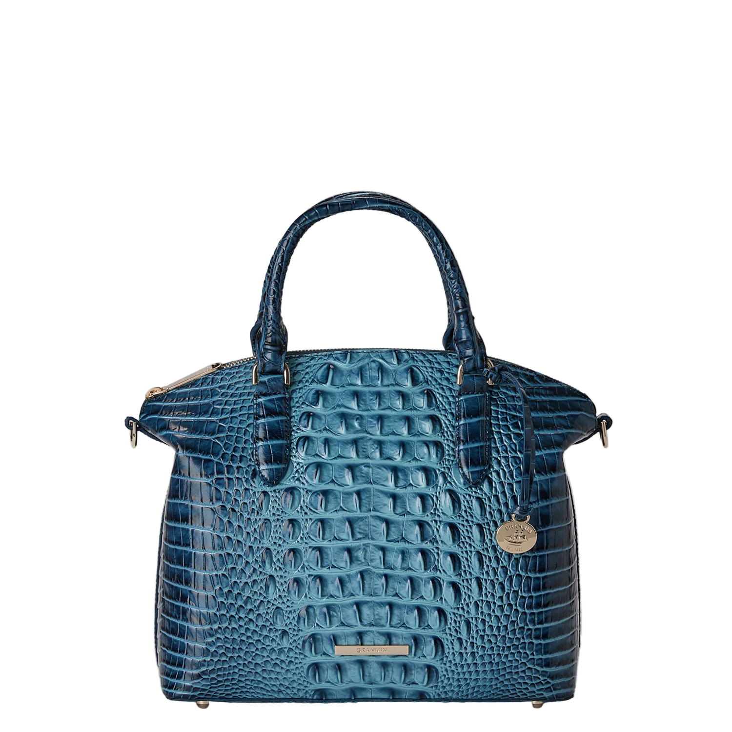 Brahmin Melbourne Collection Duxbury Satchel, Retro Blue