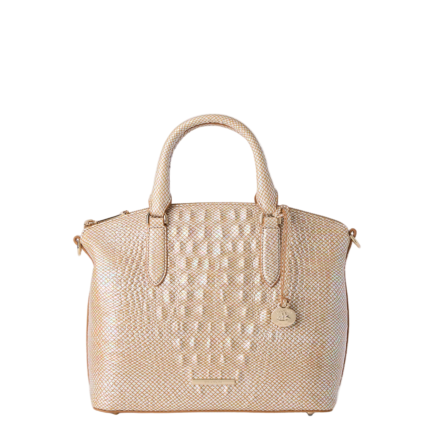 Brahmin Melbourne Collection Duxbury Satchel, Tiramisu