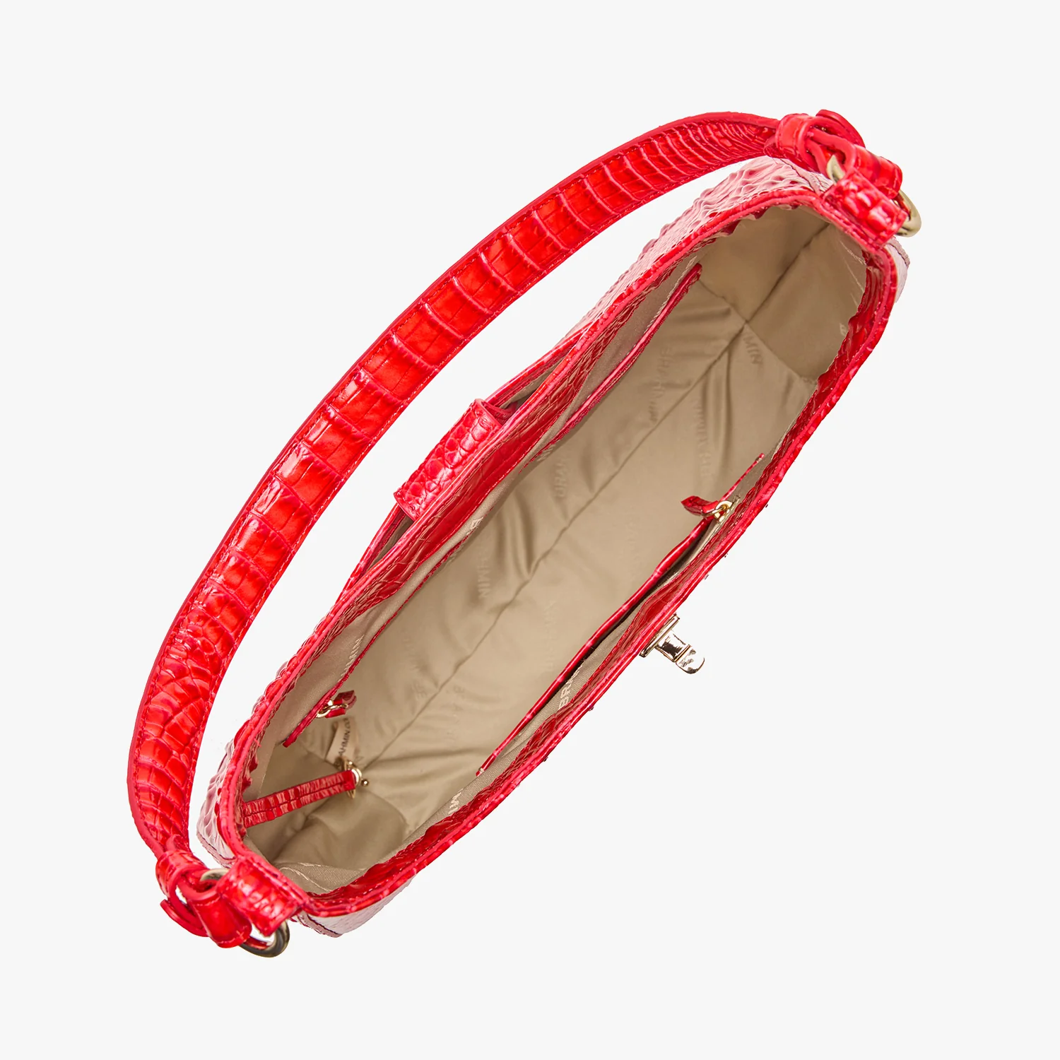 Brahmin Melbourne Collection Fallon Shoulder Bag, Sriracha