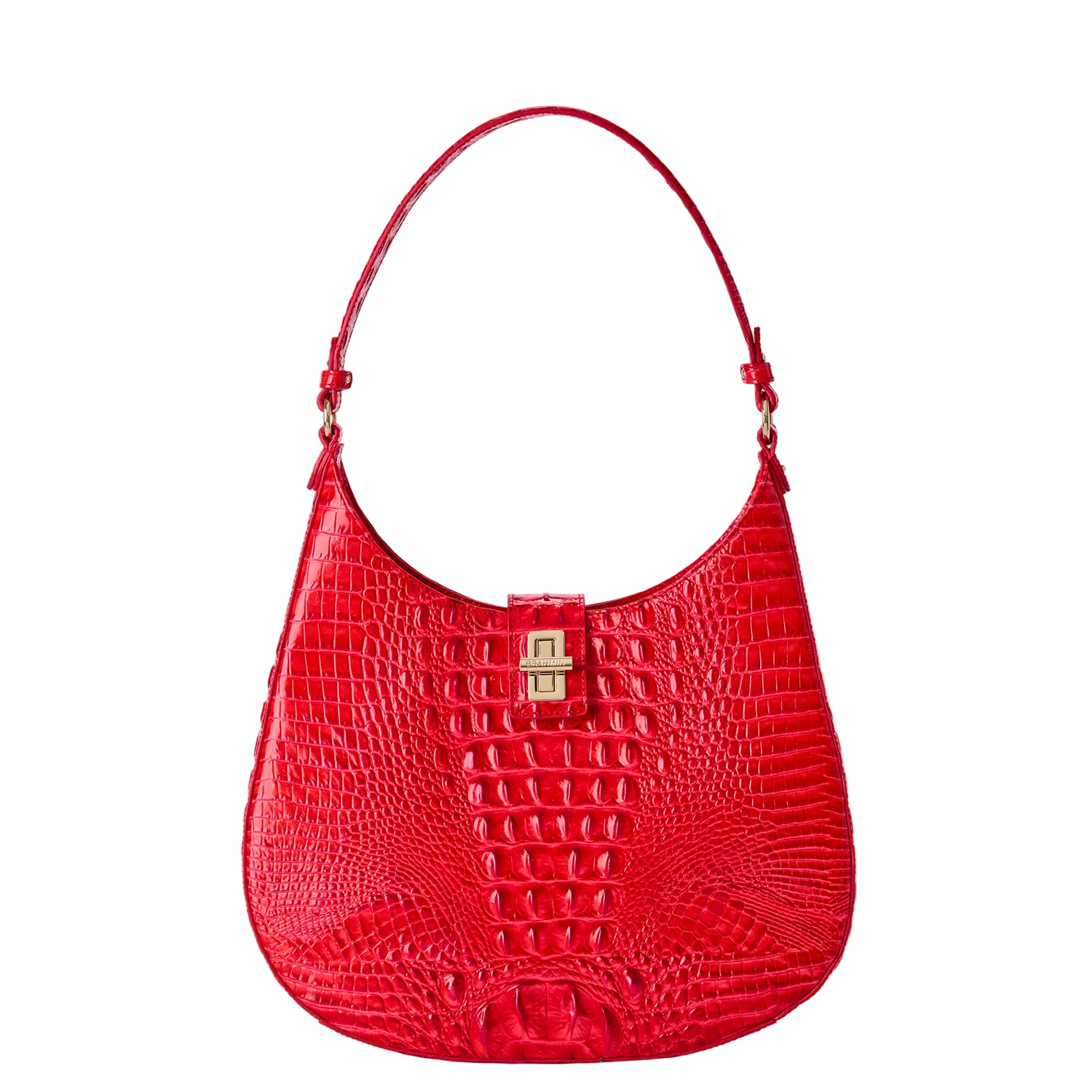 Brahmin Melbourne Collection Fallon Shoulder Bag, Sriracha