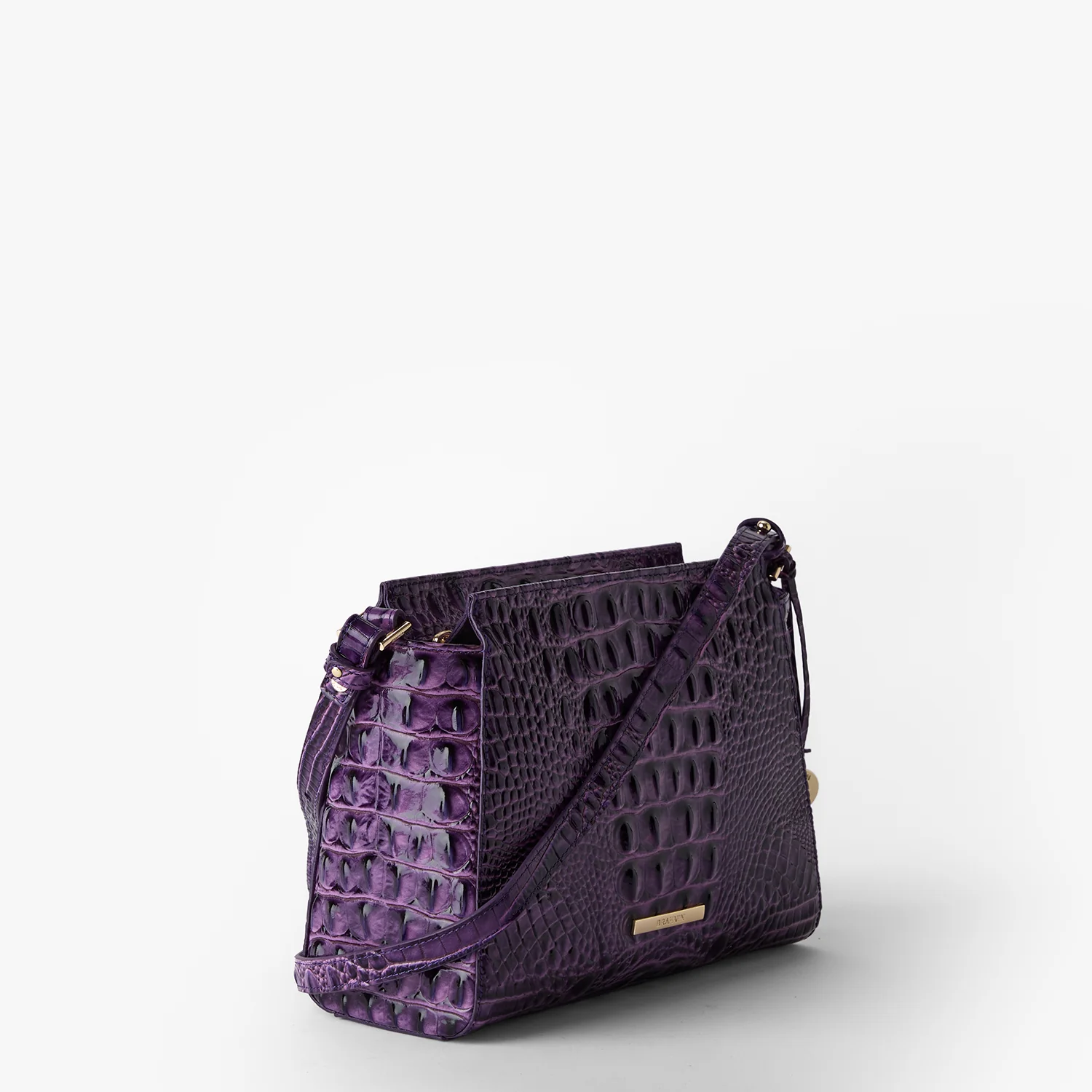 Brahmin Melbourne Collection Hillary Crossbody, Heroic Purple