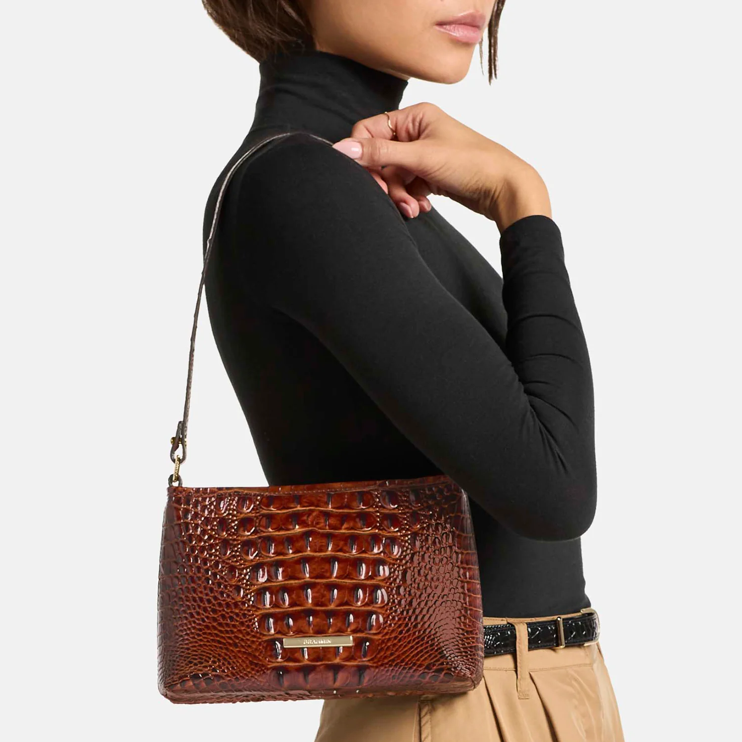 Brahmin Melbourne Collection Lorelei Shoulder Bag, Dewberry