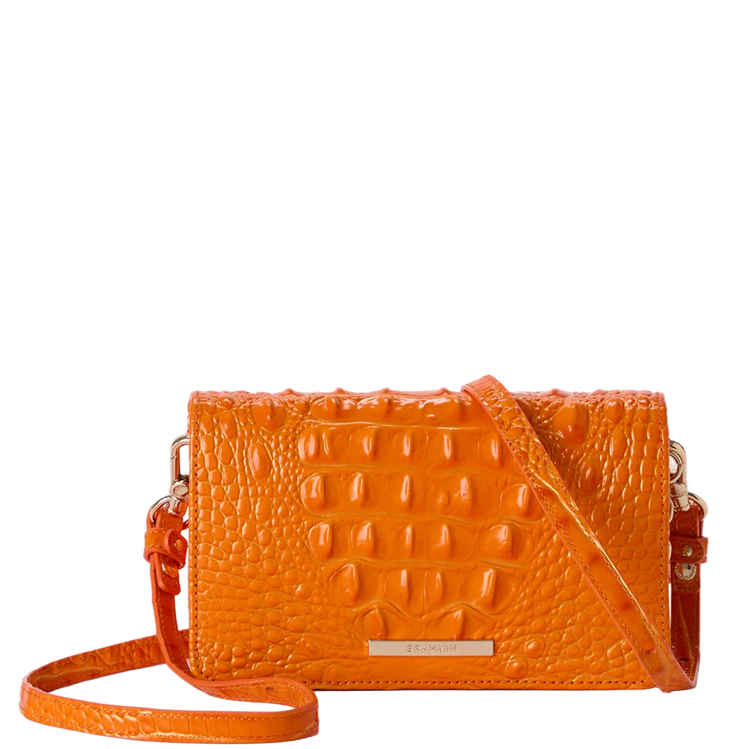Brahmin Melbourne Collection Minuette Crossbody, Mango Orange