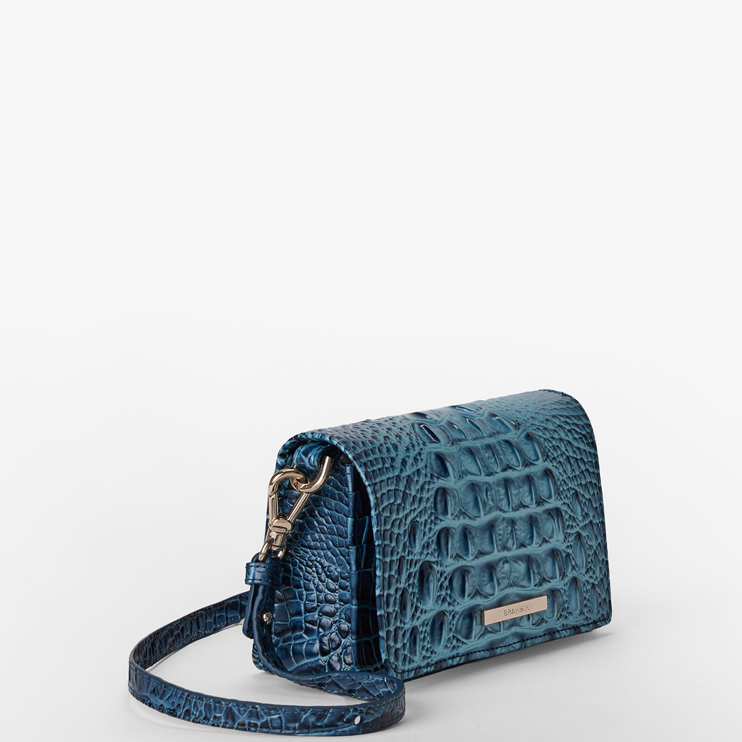 Brahmin Melbourne Collection Minuette Crossbody, Retro Blue