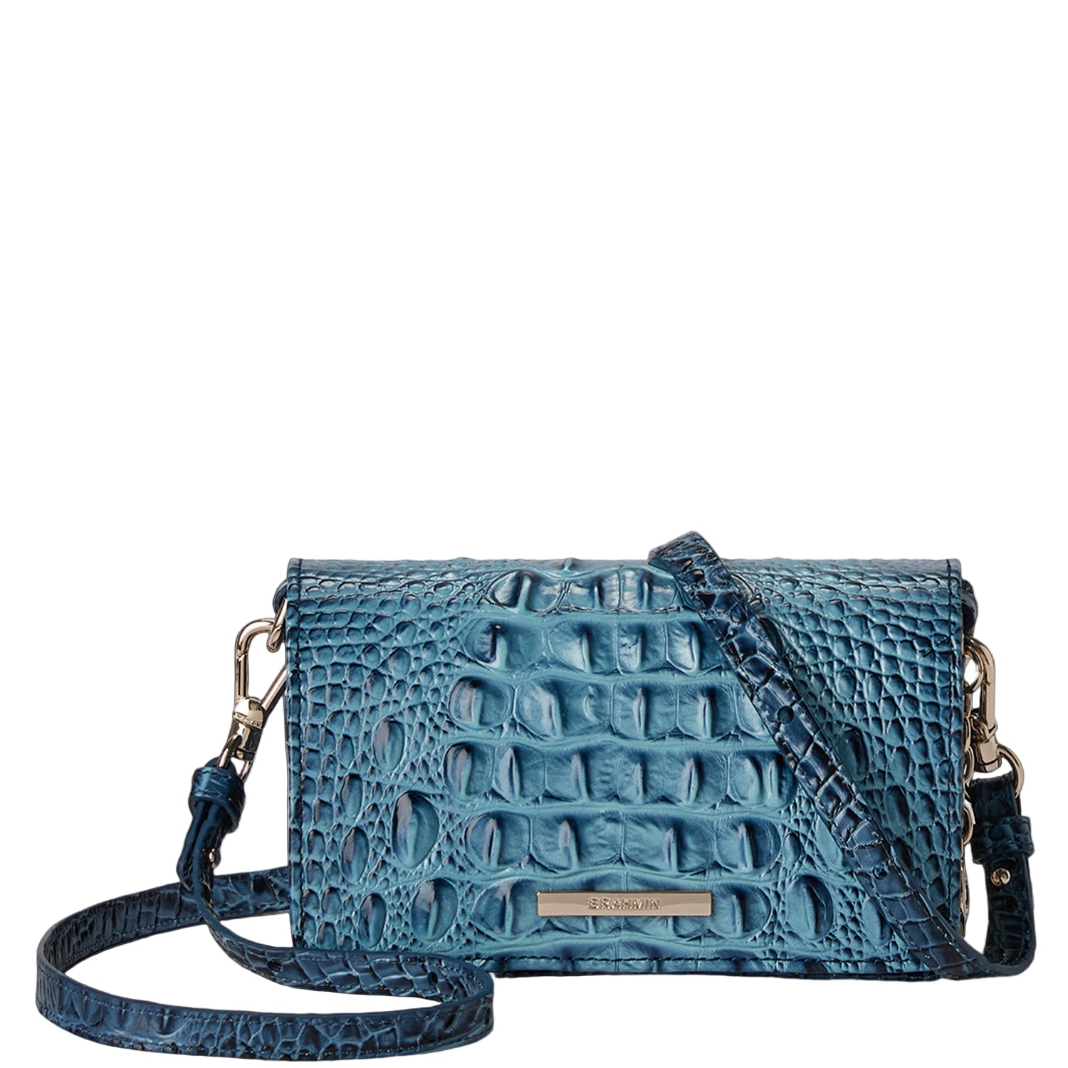 Brahmin Melbourne Collection Minuette Crossbody, Retro Blue