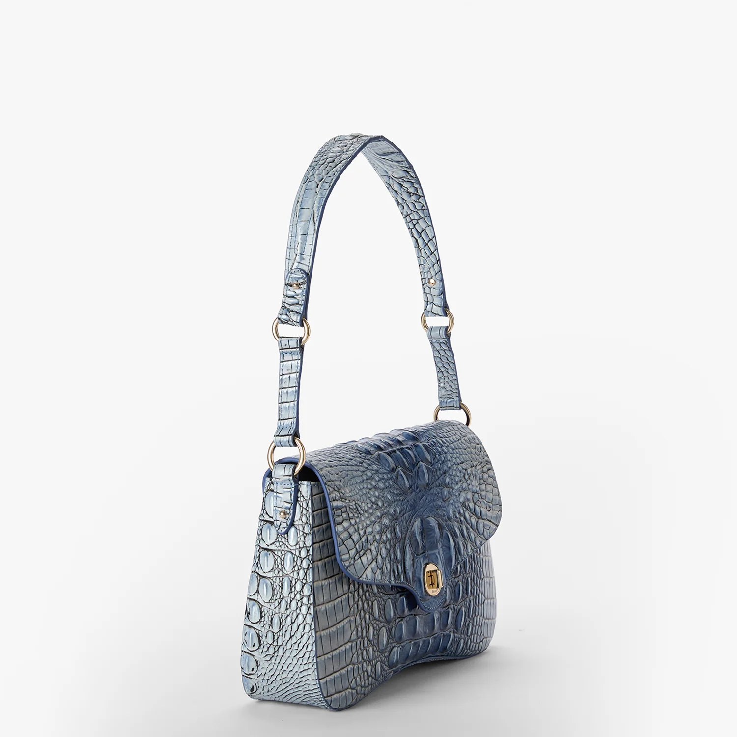 Brahmin Melbourne Collection Neridia Shoulder Bag, Bellbottom Blue