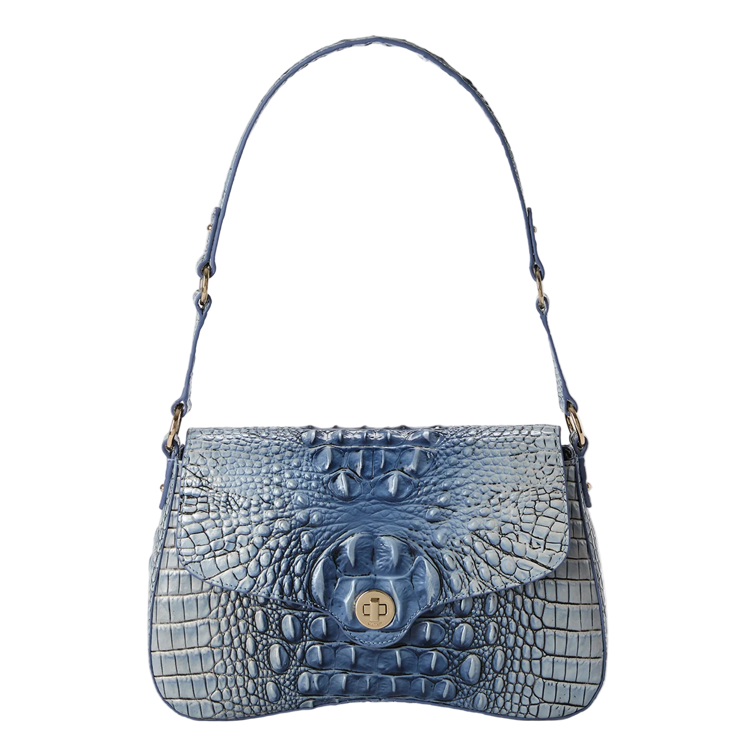 Brahmin Melbourne Collection Neridia Shoulder Bag, Bellbottom Blue