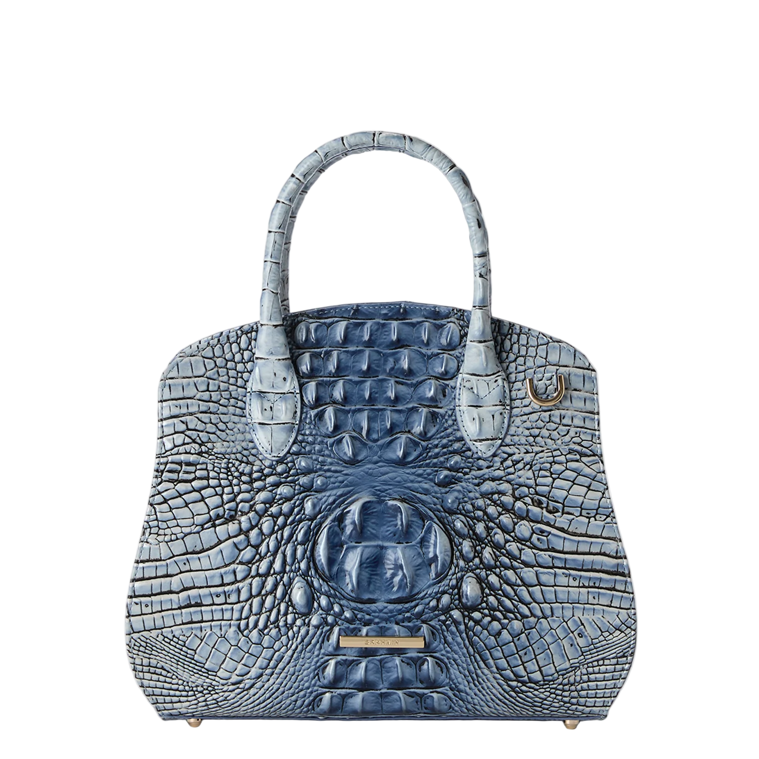 Brahmin Melbourne Collection Rosetta Satchel, Bellbottom Blue