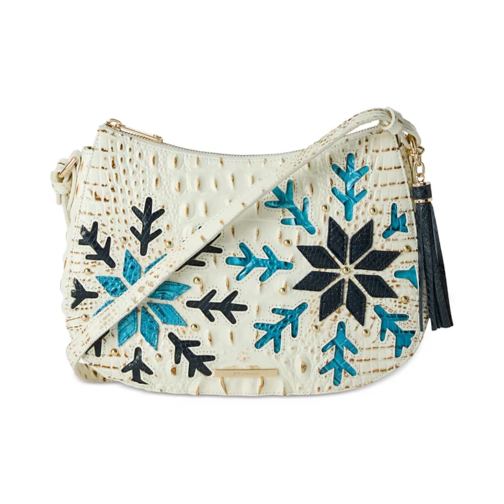 Brahmin Melbourne Collection Shayna Crossbody, Snowball Drift