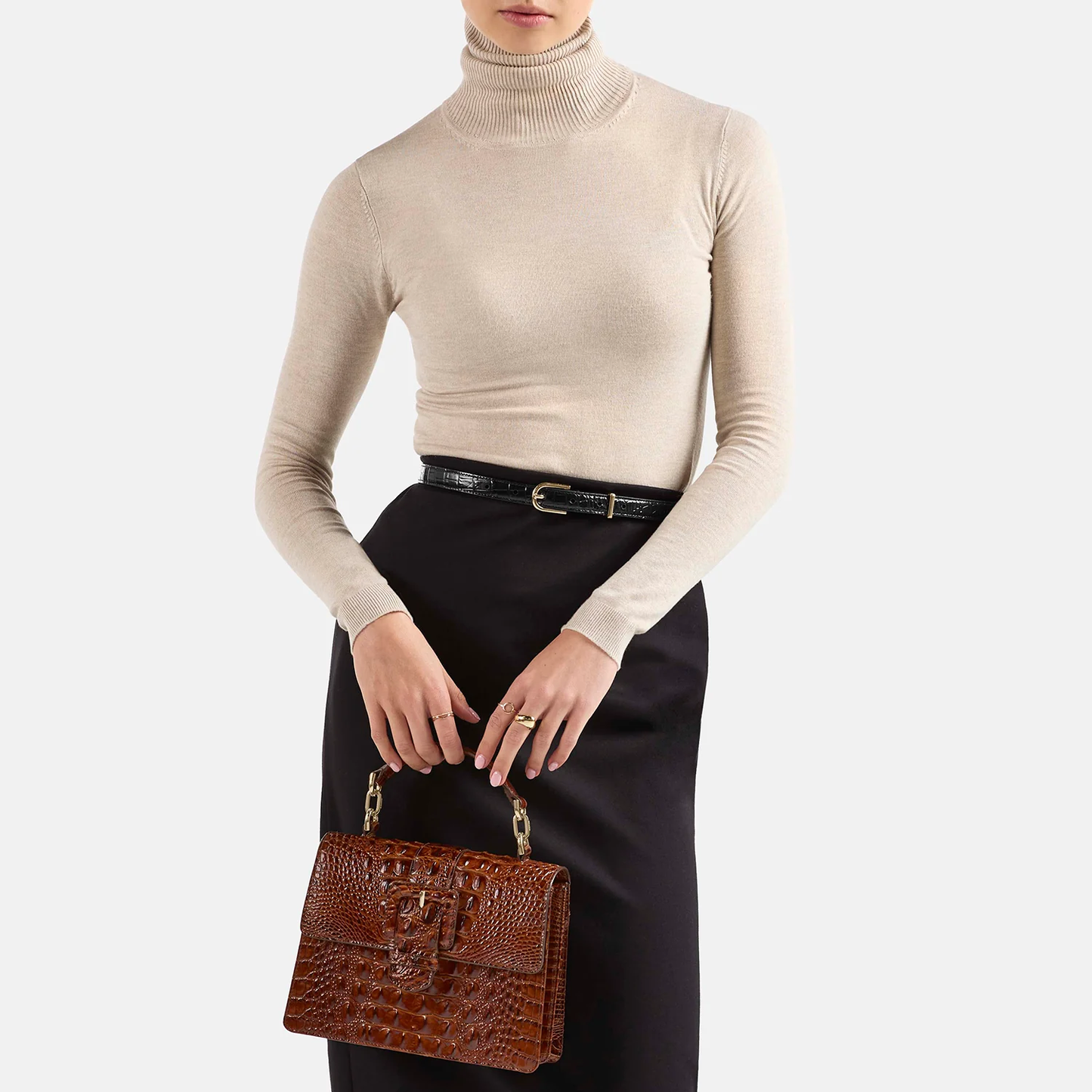 Brahmin Melbourne Collection Small Hallie Satchel, Affection