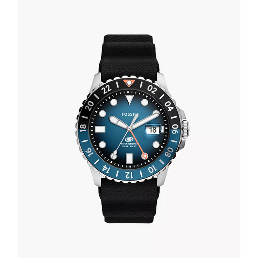 Fossil - Blue GMT Silicone