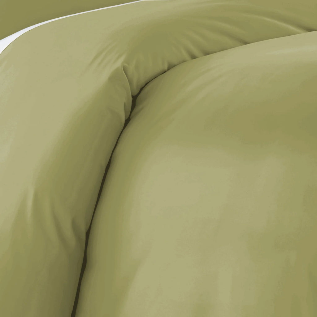 Luxe Microfiber Duvet Set, Sage Green
