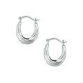 10K Mini Oval Hoop Earrings