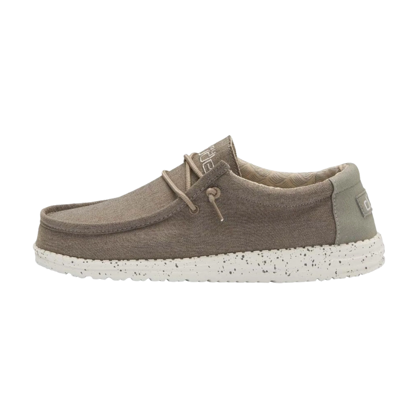 Hey Dude Wally Chambray Men's Slip On, Sepia Brown