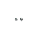 14K Black Pearl Earrings, 7mm