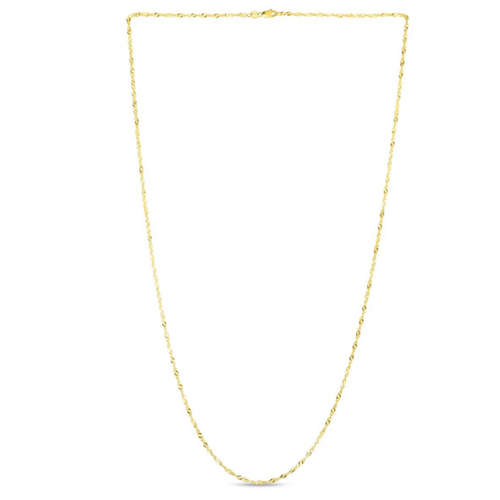 14K Singapore Chain, 1.3mm