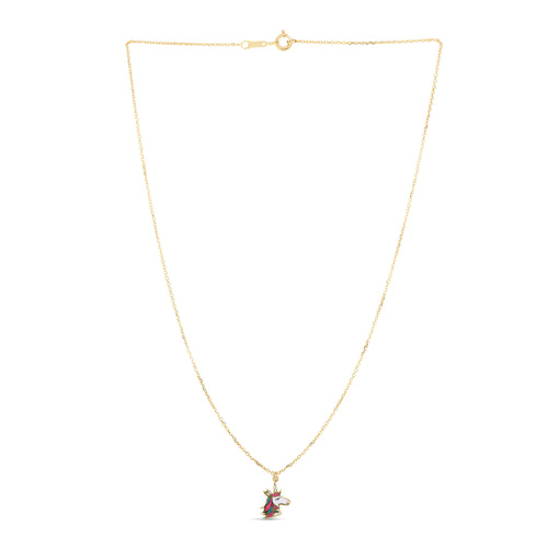14K Unicorn Necklace, Children's