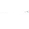 14K White Classic Box Chain, .75mm