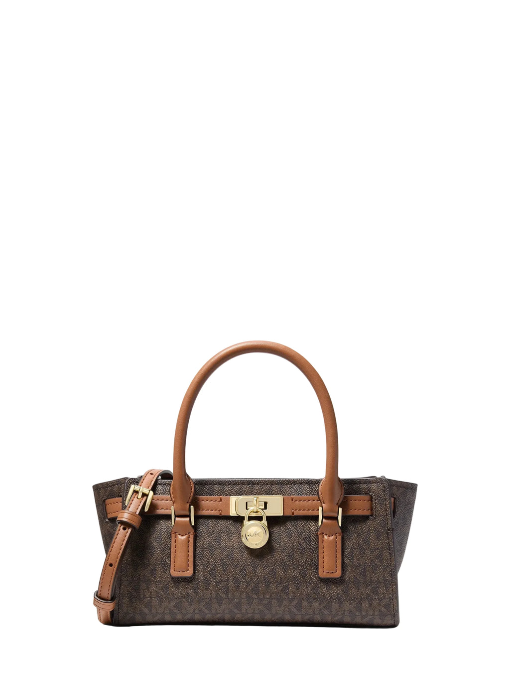 Michael Kors Hamilton Moderne Extra Small Satchel, Signature Brown