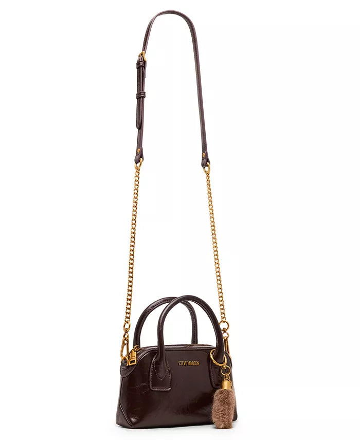 Steve Madden Melodie Small Satchel, Chocolate