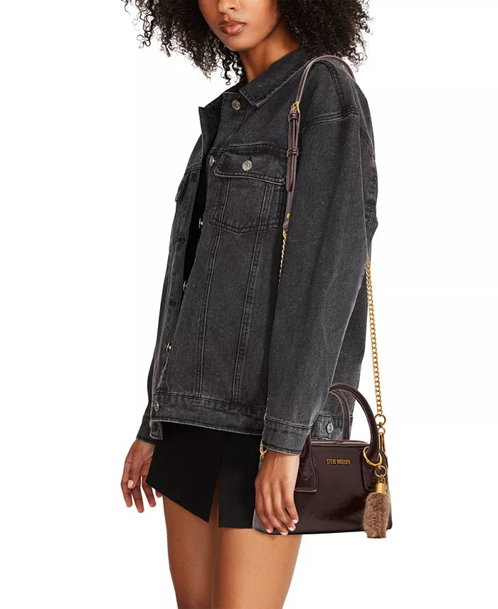 Steve Madden Melodie Small Satchel, Chocolate