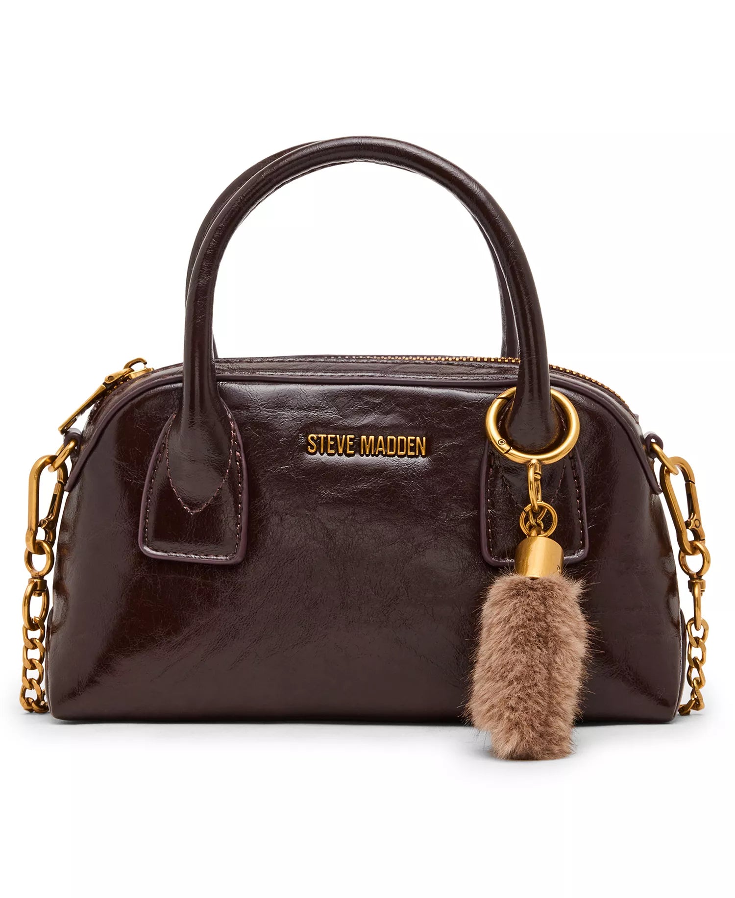 Steve Madden Melodie Small Satchel, Chocolate