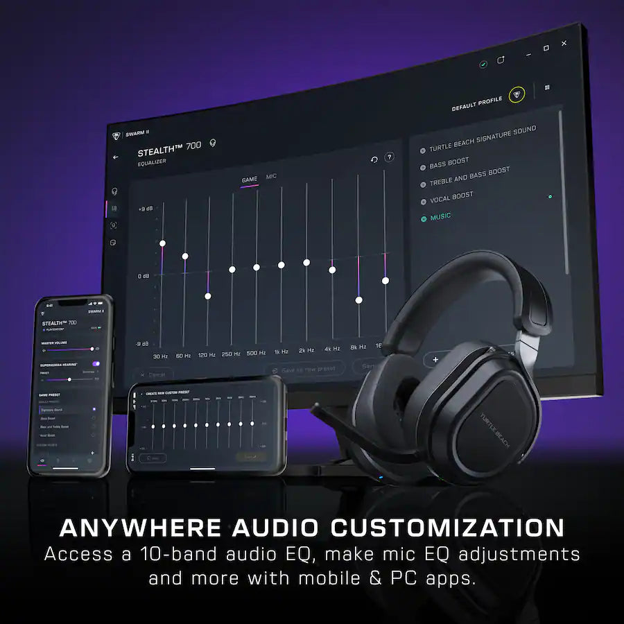 Turtle Beach Stealth 700 Gen 3 Wireless Gaming Headset, Black