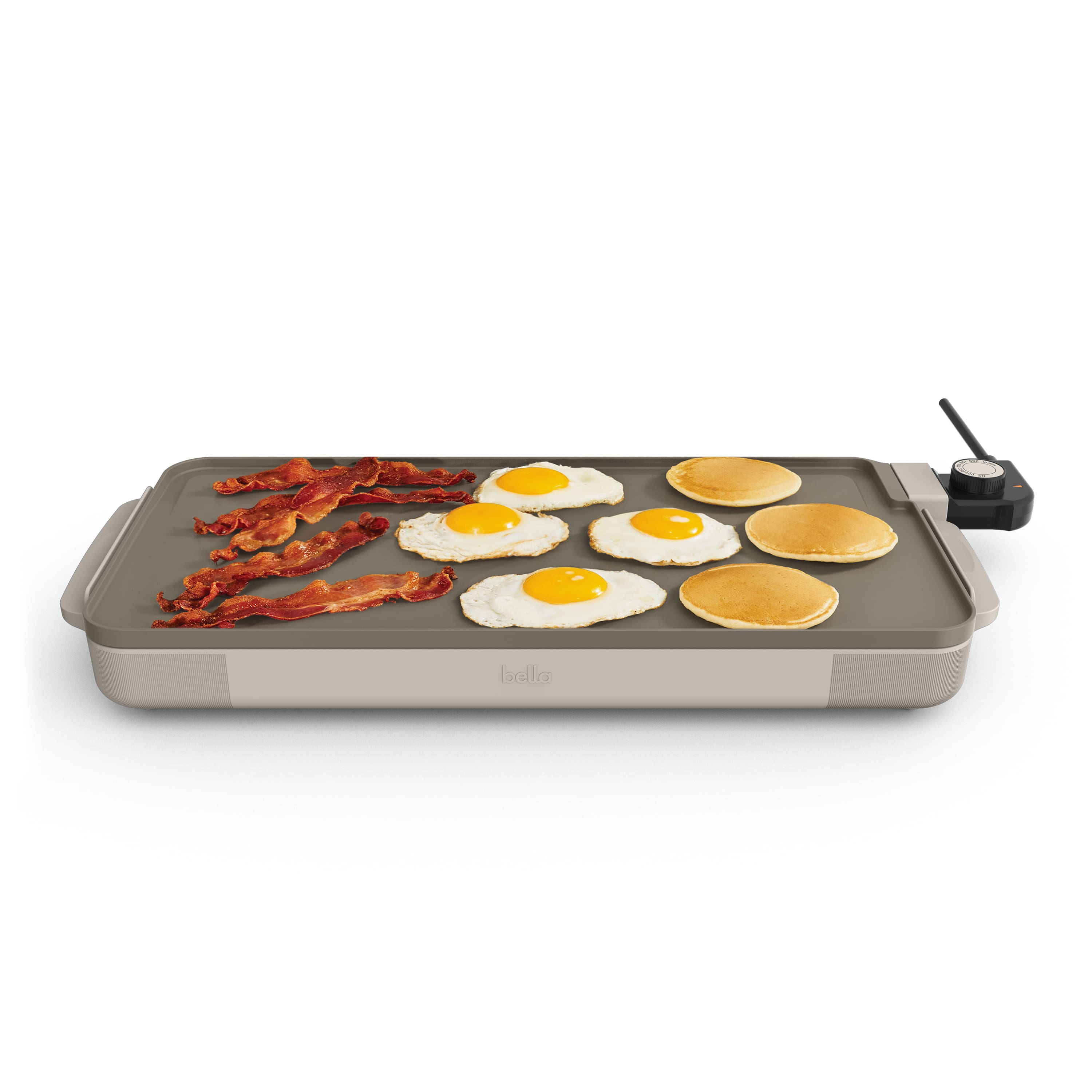 Bella - 10" x 20" Ceramic Electric Griddle - Oatmilk