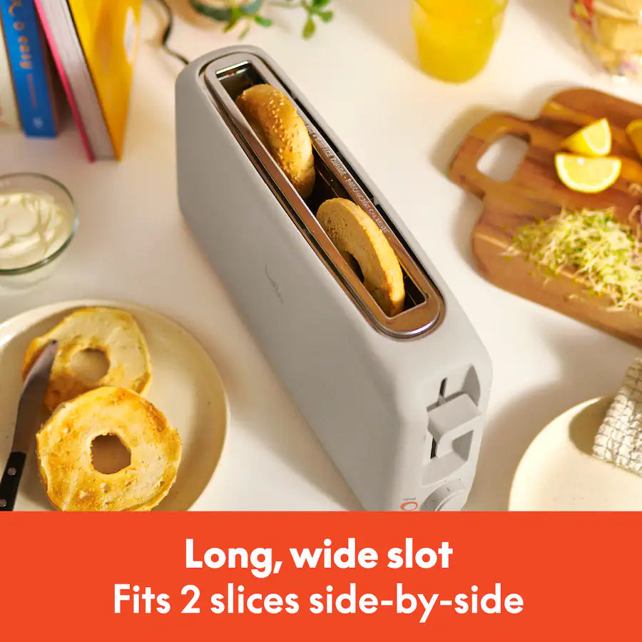 Bella Fits Anywhere 2 Slice Slim Toaster, Oatmilk