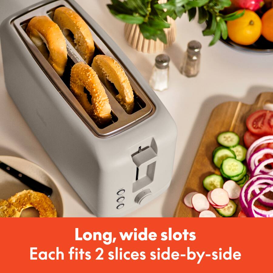 Bella Fits Anywhere 4 Slice Slim Toaster, Oatmilk