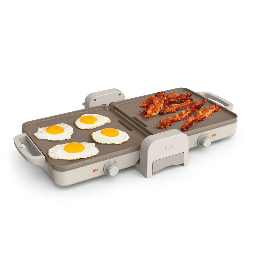 Bella Fits Anywhere Fold & Store Electric Griddle, Oatmilk