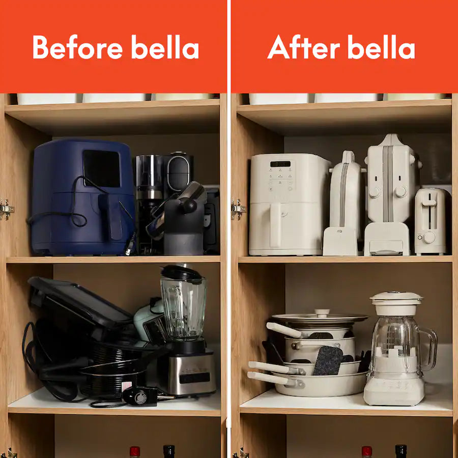 Bella Fits Anywhere Kitchenware: Flip & Store 48 oz Blender, Oatmilk