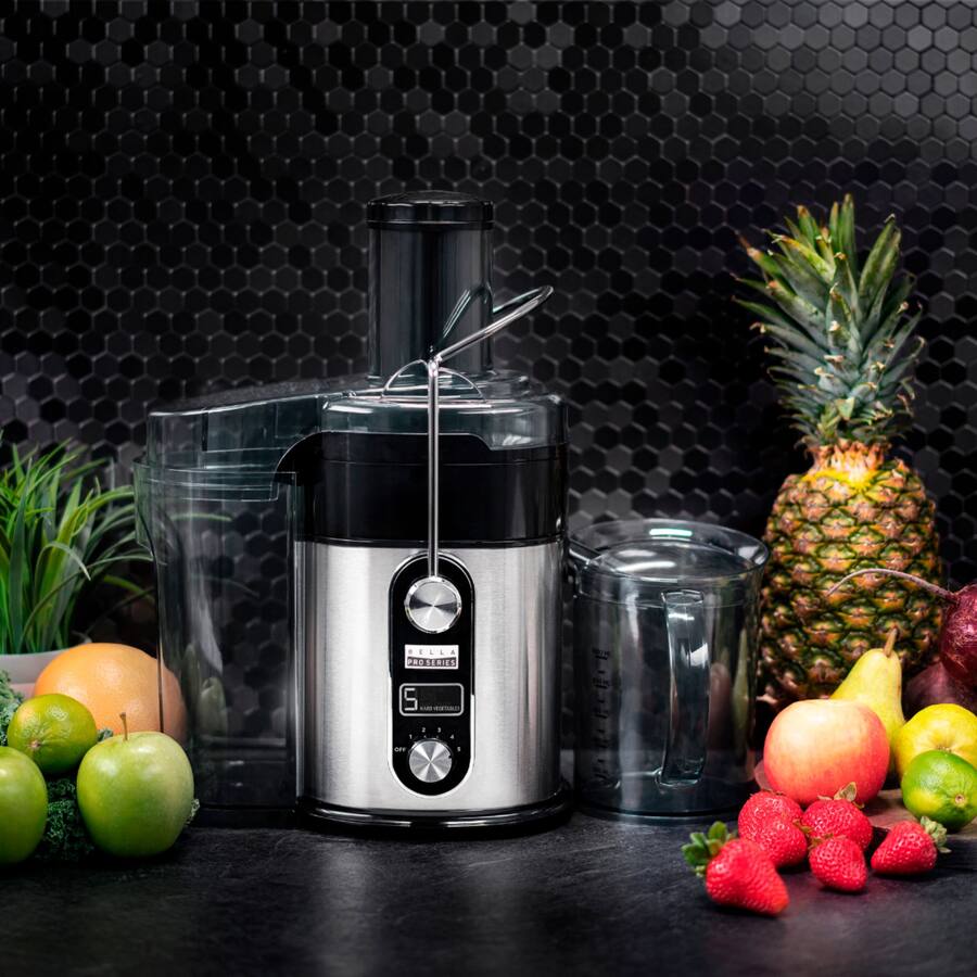 Bella PRO 5 Speed Centrifugal Digital Juice Extractor, Stainless Steel