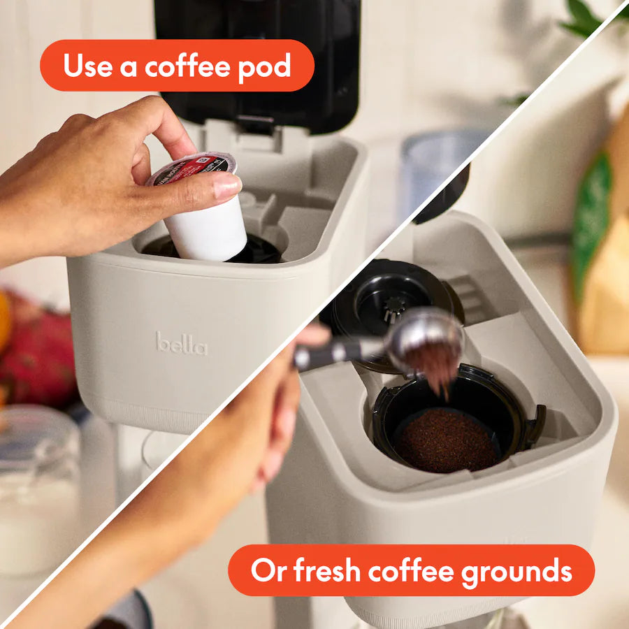 Bella Single Serve Coffee Maker, Oatmilk