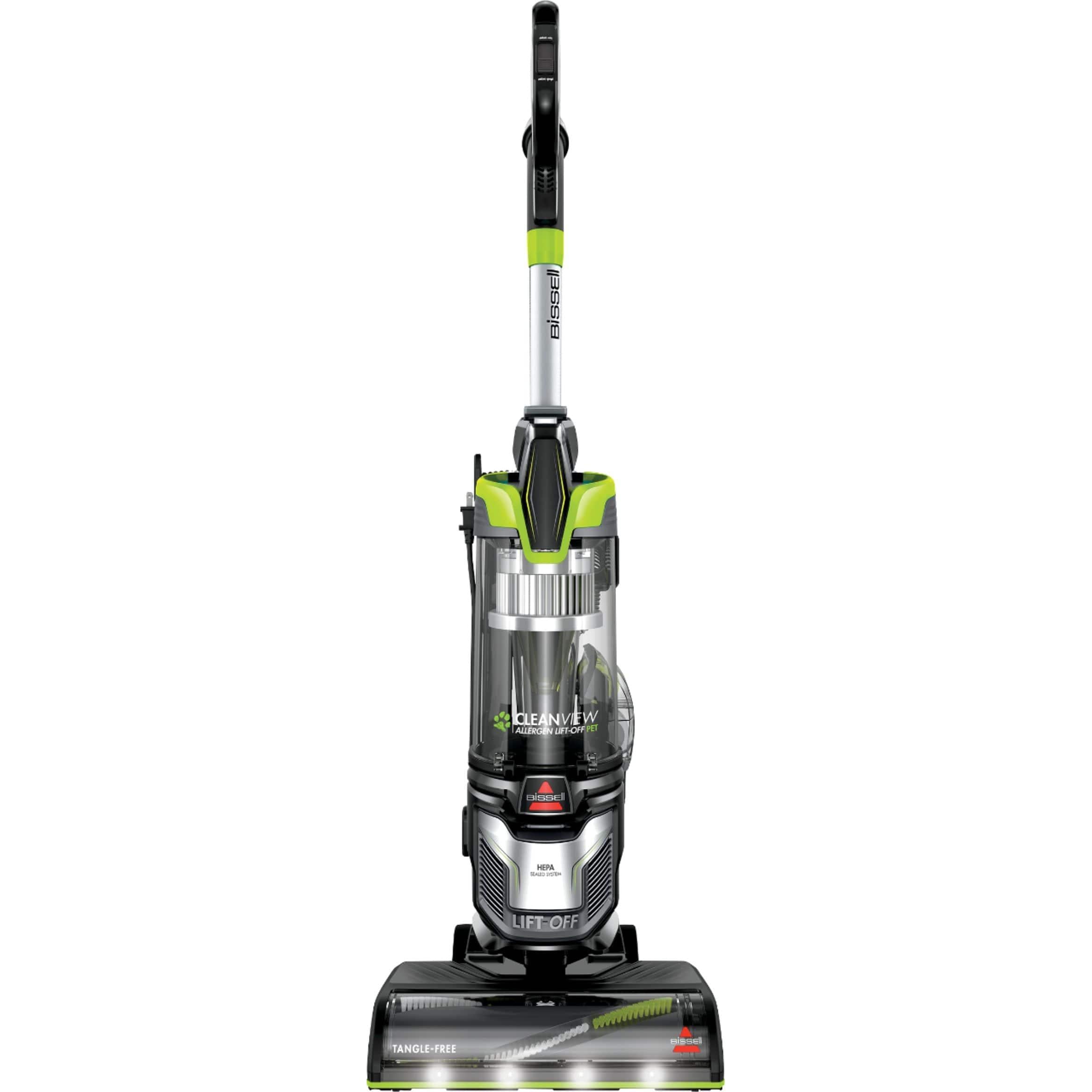 Bissell CleanView Allergen Lift-Off Pet Vacuum, Black/ Electric Green