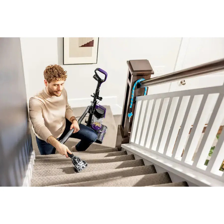 Bissell CleanView Compact Turbo Upright Vacuum, Black / Purple