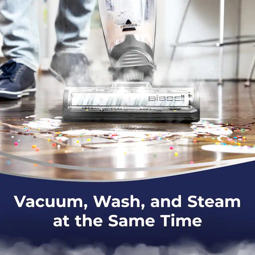 Bissell Crosswave Hydrosteam Corded Wet Dry Vac, Titanium/Cooper Harbor