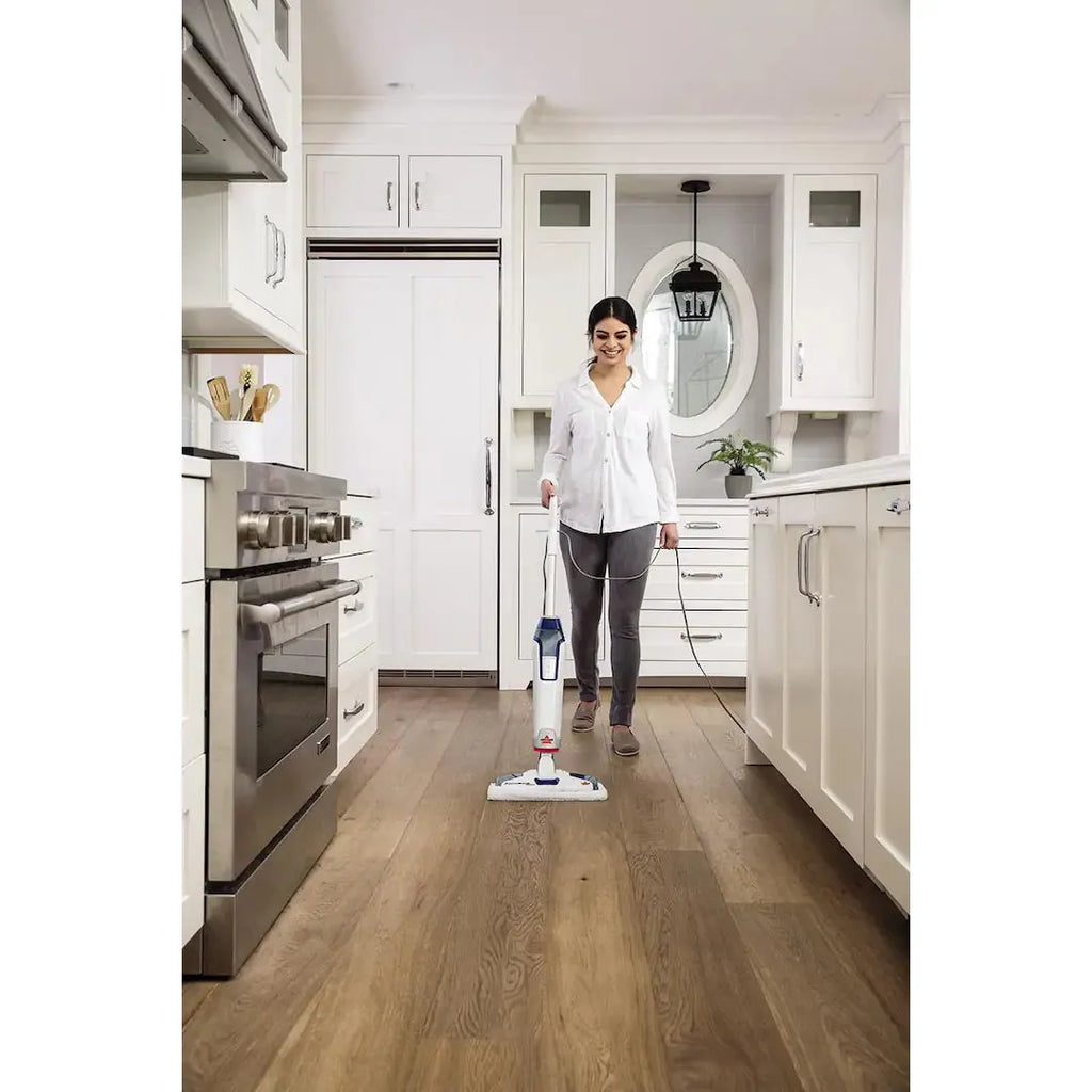 Bissell PowerFresh Deluxe Corded Steam Mop, Brite White