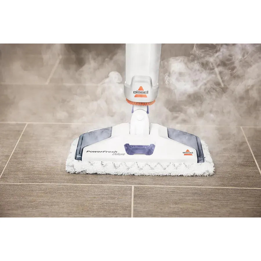 Bissell PowerFresh Deluxe Corded Steam Mop, Brite White